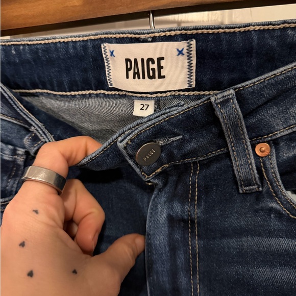 Paige Cindy Cropped jeans NWT, blue, size 27 - Picture 5 of 8